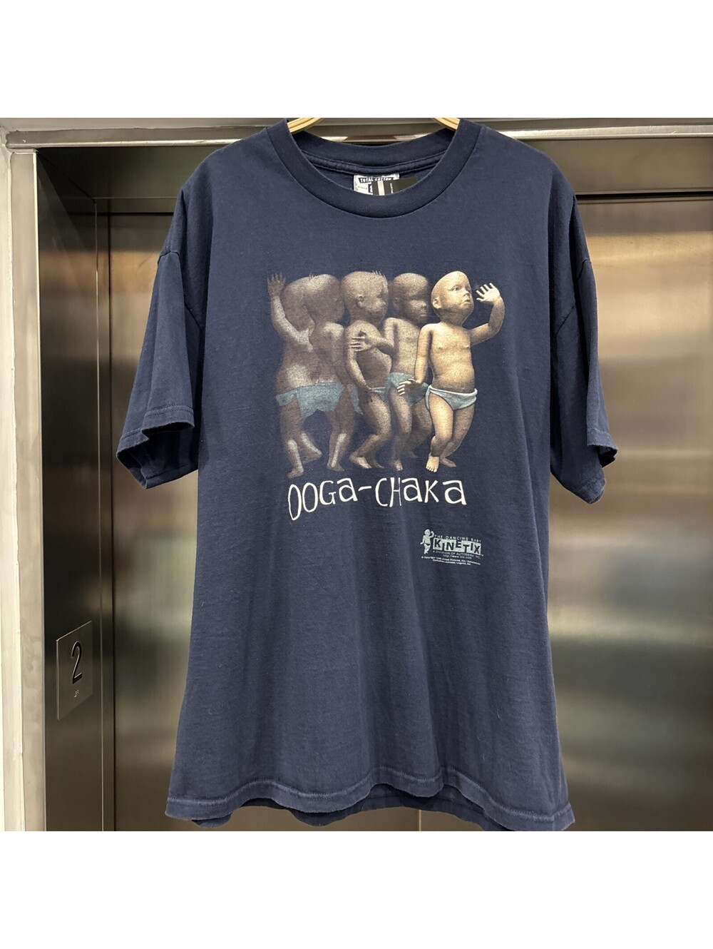 Vintage 90’s Ooga Chaka Dancing Baby Meme Graphic T-shirt Sz XL